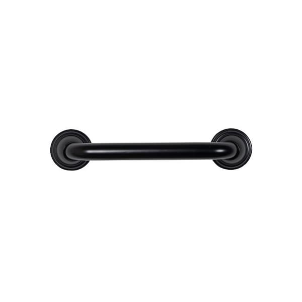 Utopia Alley Utopia Alley GB12BK 12 in. Utopia Alley Decorative Shower Safety Grab Bar - Black GB12BK - main